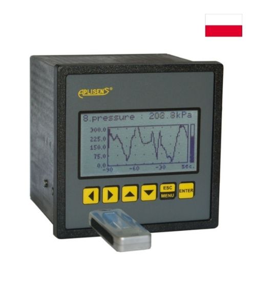 Data Logger PMS-90R/19-50VDC/RTD/TC/8/USB FRONT